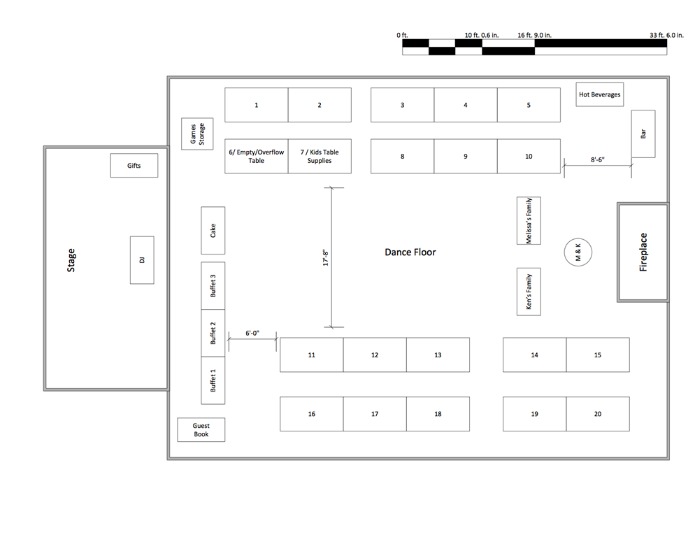 Wedding Reception Floor Plan Layout